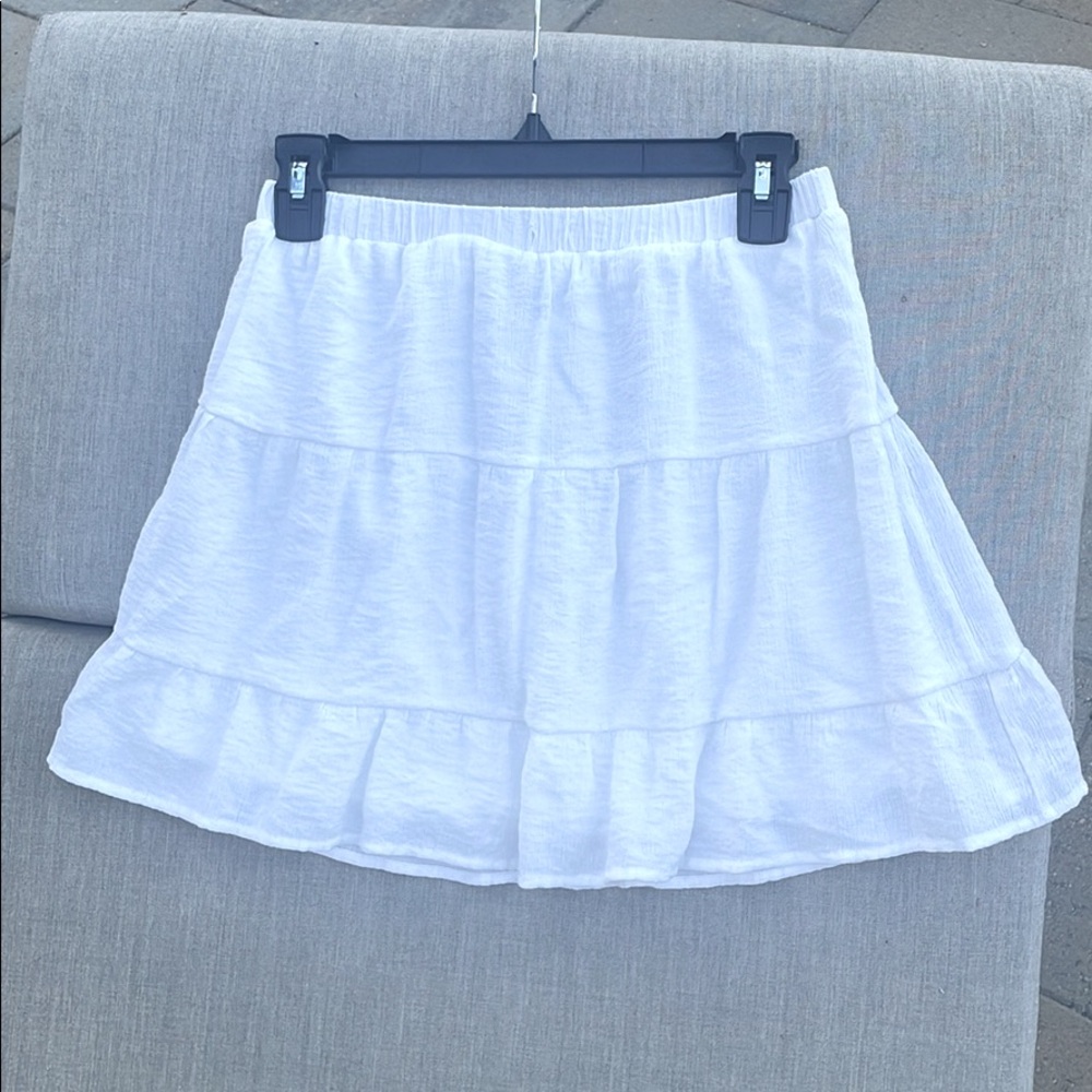 White Summer Mini Skirt